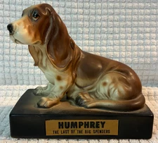 VINTAGE BASSET HOUND DOG HUMPHREY CERAMIC BANK NO STOPPER