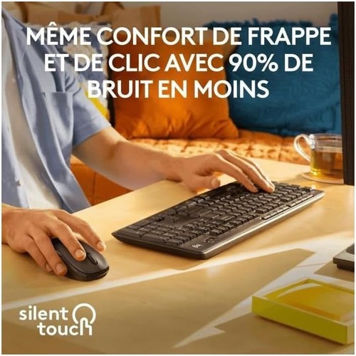 Logitech MK295 Silent wireless mouse and keyboard set with SilentTouch technolog - Bild 2 von 3