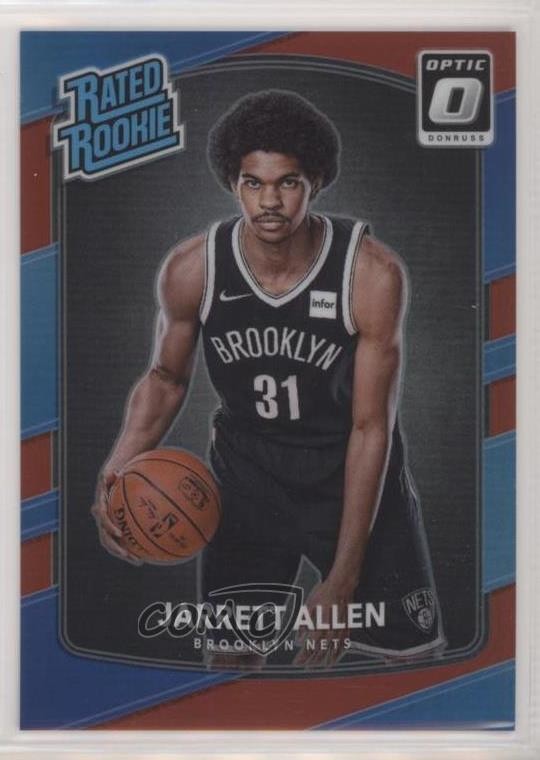 2017-18 Panini Donruss Optic Rated Rookie Red Prizm 61/99 Jarrett Allen #179 r2s