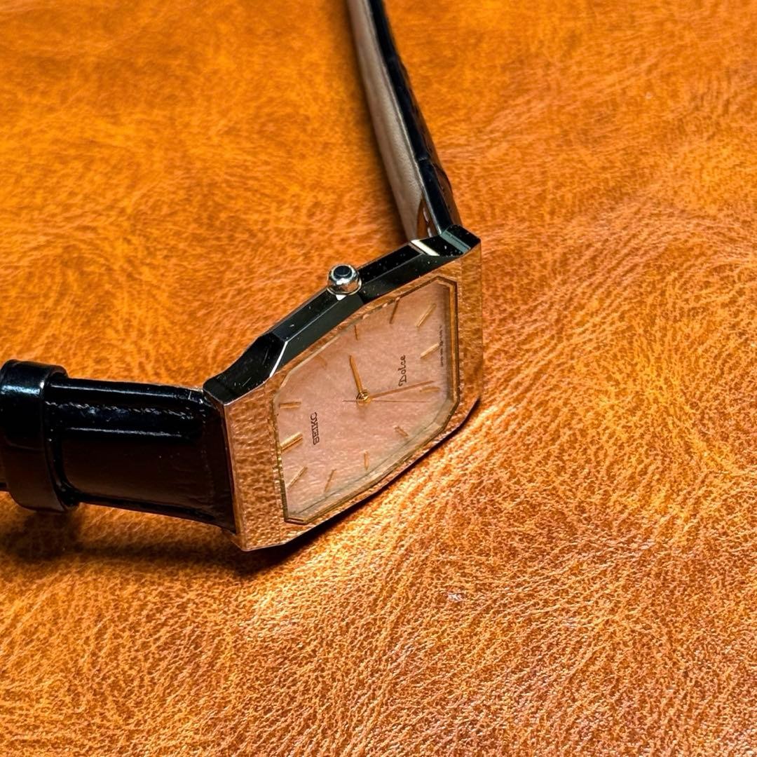 A66 Rare, working SEIKO DOLCE rectangular watch f… - image 10