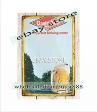 1980 drink rustic bars BEER tin sign poster metal dorm room wall art