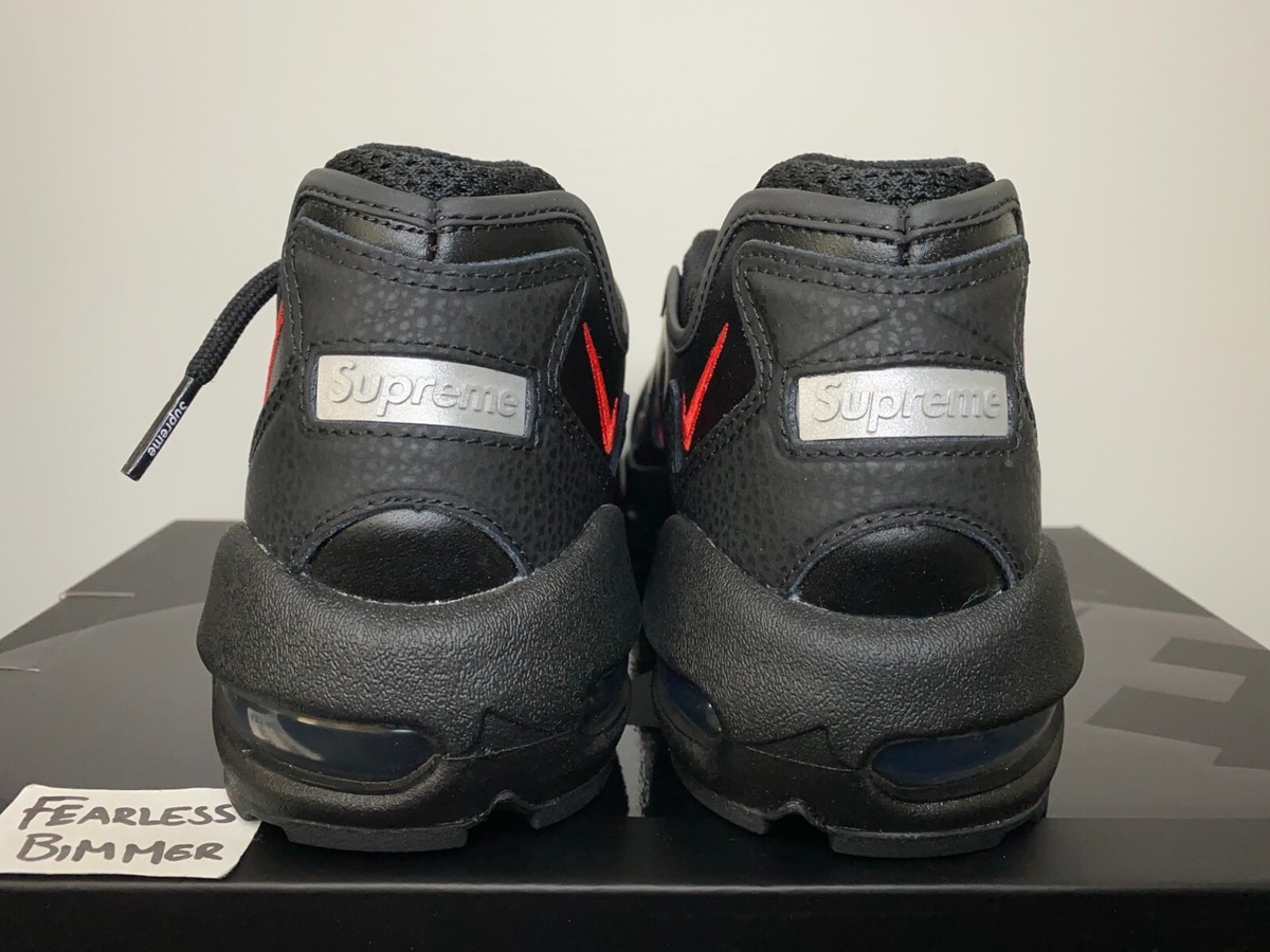 Size 7 - Nike Supreme x Air Max 96 Black for sale online | eBay Size 7 - Nike Supreme x Air Max 96 Black for sale online | eBay