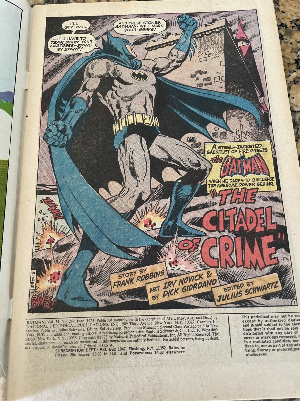 Batman #249 (DC Comics, 1973) Vintage Comic Book Nice! | eBay