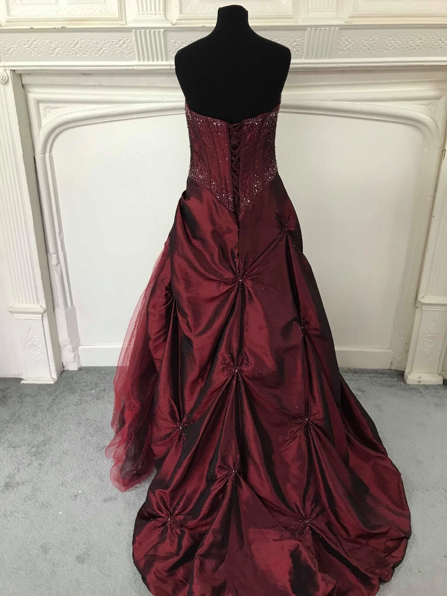 Burgundy wedding clearance dresses gowns new