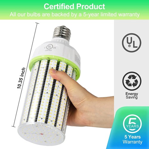 Indoor Outdoor LED Corn Light Bulb 80W Daylight Workshop Garage Barn Shop Lamp - Picture 2 of 13