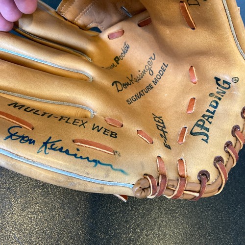 Don Kessinger Signed 1960's Game Model Baseball Glove Chicago Cubs JSA COA - Picture 3 of 6