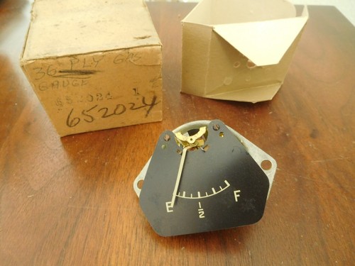 1936 Plymouth Fuel Gauge Black Face 652024 MoPaR Gas Gauge P1 Business NOS - Picture 10 of 10