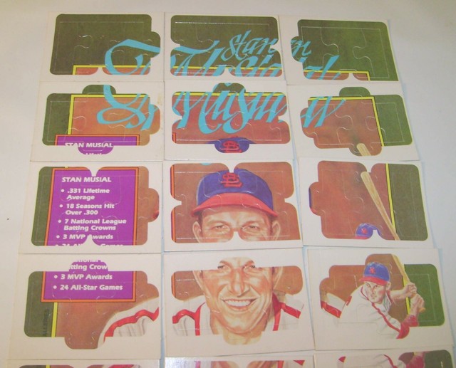 1988 Donruss baseball card STAN MUSIAL PUZZLE COMPLETE set Diamond 1988 Donruss baseball card STAN MUSIAL PUZZLE COMPLETE set Diamond