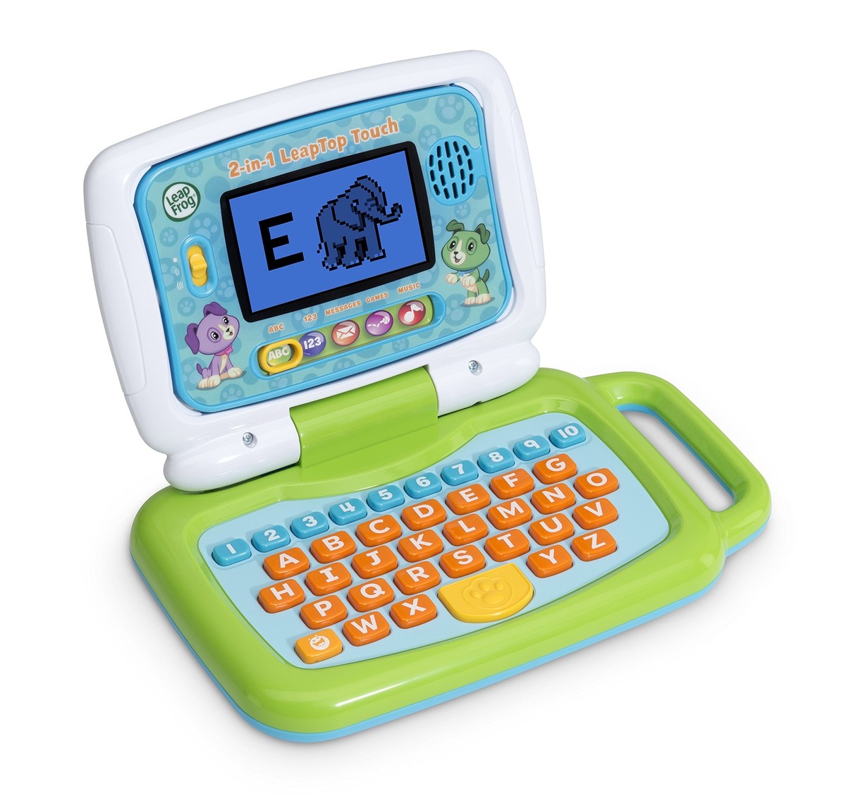 2 in 1 Green Learning Laptop for Kids Ages 2 5 Touch Screen and