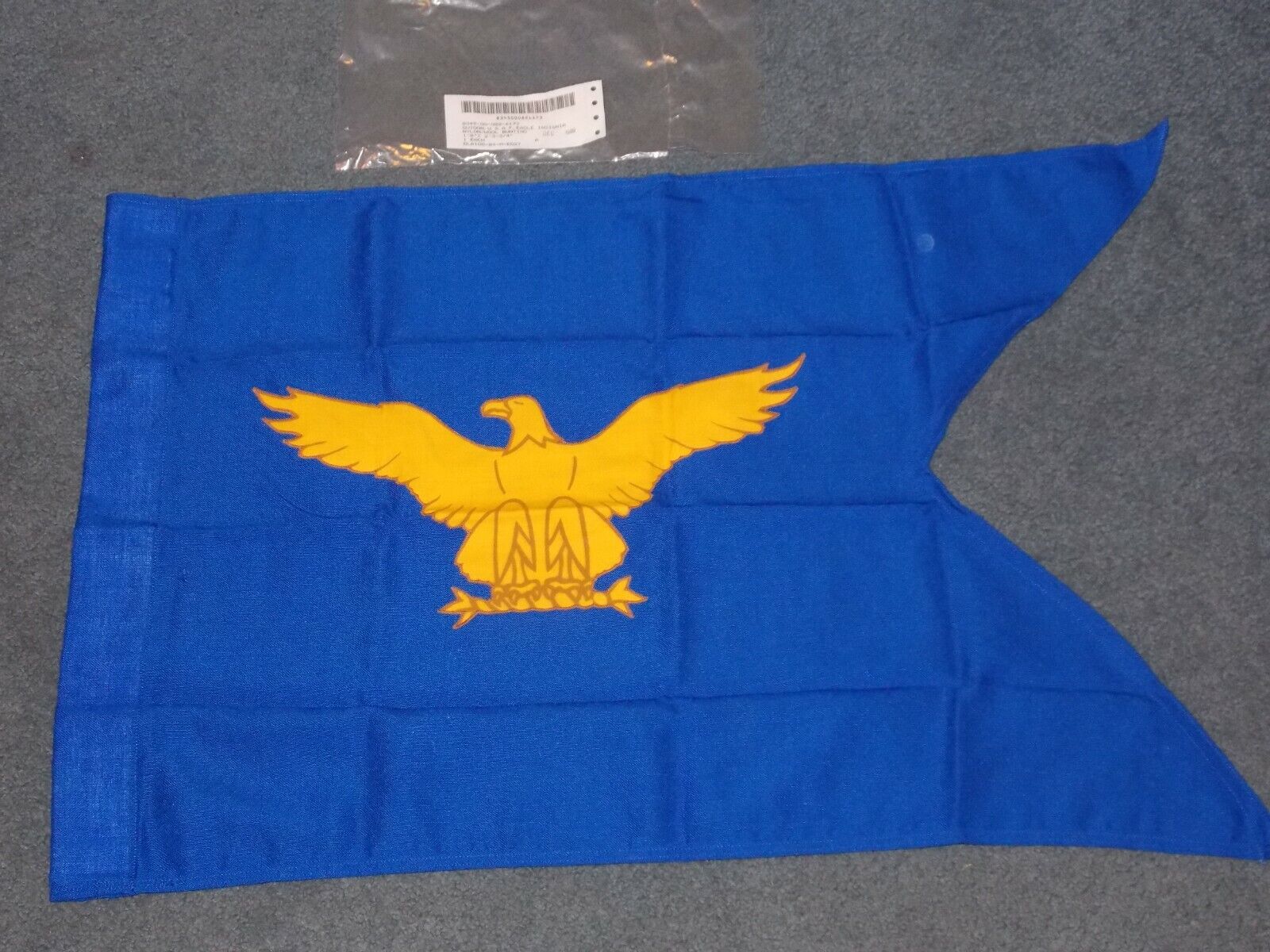 US Air Force Eagle Guidon Flag USAF - 20 INCH BY 27 3/4 INCH - NEW FROM 1989