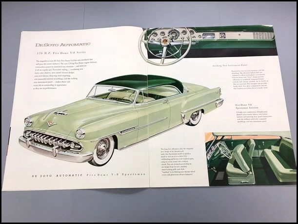 1954 DeSoto 20-page Vintage Car Sales Brochure Catalog - Powermaster Firedome - Imagem 3 de 4