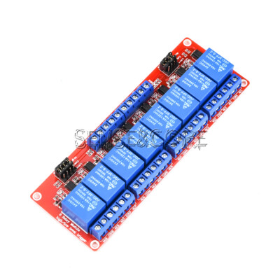 DC 24V 8 Channel High/Low Level Trigger Relay Module with Optocoupler Isolation