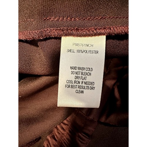 Parker Khloe Satin Cargo Drawstring Jumpsuit in Maroon SIze 8 - Afbeelding 7 van 7