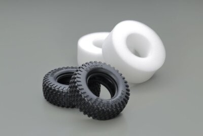 Tamiya 51717 1/10 RC Buggy BB-01 BBX Rough Ride Rear Tires(2pcs)w/Inner Sponge