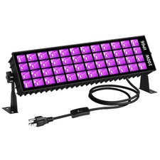 100W LED Black Light Bar, IP66 Waterproof Blacklight with 6ft Cord Plug Switc...