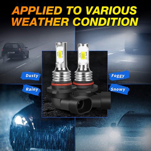 2 luci laterali forti per auto auto lampadine auto HB3 9005 LED SUPER bianco - Foto 8 di 11