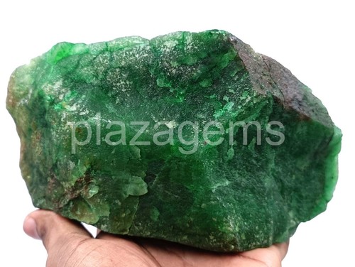 Piedra preciosa suelta certificada teñida en bruto esmeralda verde natural 8364,00 quilates 5JRG - Imagen 4 de 9