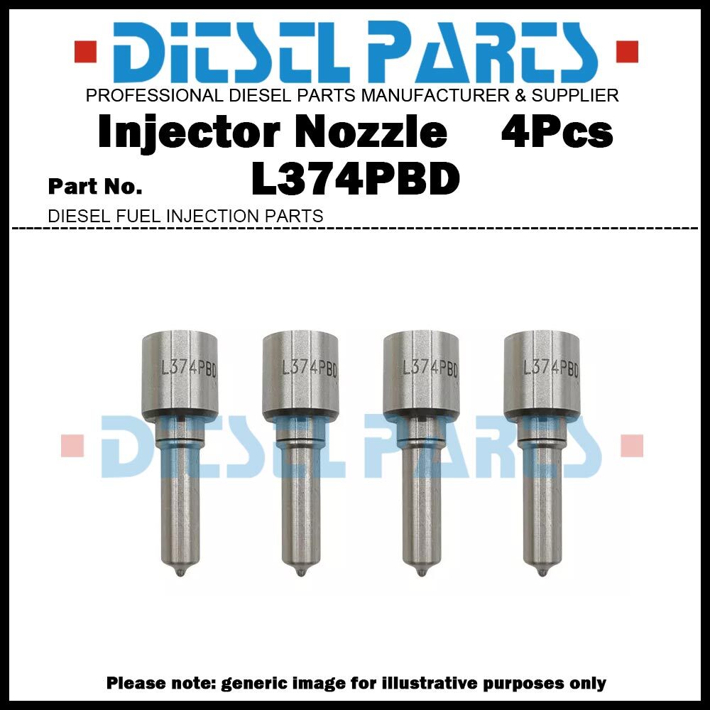 4 Fuel Injector Nozzle L374PBD for Hyundai Starex D4CB 2.5D