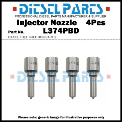4 Fuel Injector Nozzle L374PBD for Hyundai Starex D4CB 2.5D 28229873 33800-4A710