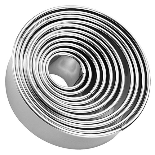 1 Juego de Anillos para Pasteles Acero Inoxidable Anillo Tarta Molde para Hornear Círculo Cortadores de Pastelería