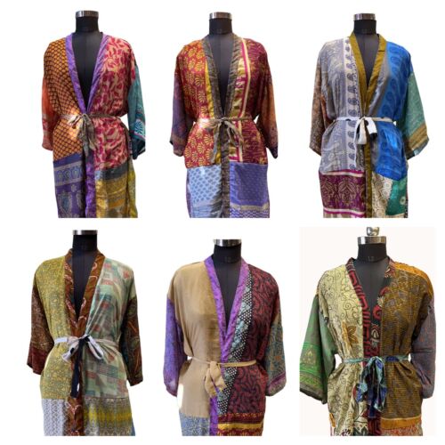 Women's Kimono Robe Lot, Beautifull Silk Assorted Dressing Gowns Gift For Her - Picture 1 of 6