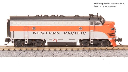Broadway Limited 9285 N Scale F7 A-Unit WP #913A DC Stealth Diesel New - Picture 10 of 10