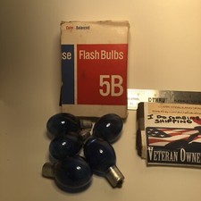 Vintage Camera Flash Bulbs Westinghouse Color Balanced 5 B