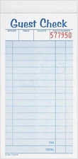 Adams Guest Check Pads, 2-Part, Carbonless, White/Canary, 3-3/8" X 6-3/8", 50 Se