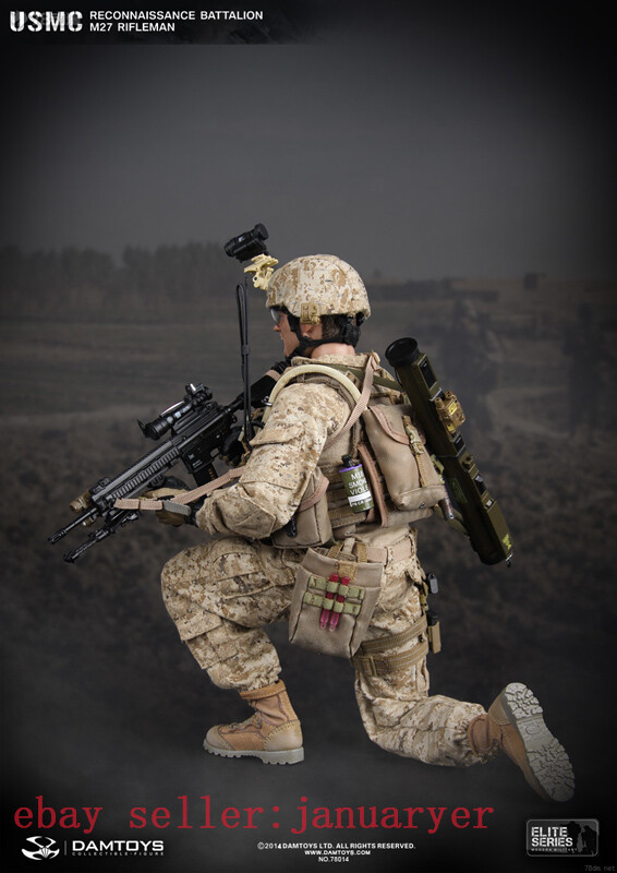 Damtoys 1/6 78014 Usmc Reconnaissance Battalion M27 Rifl Action