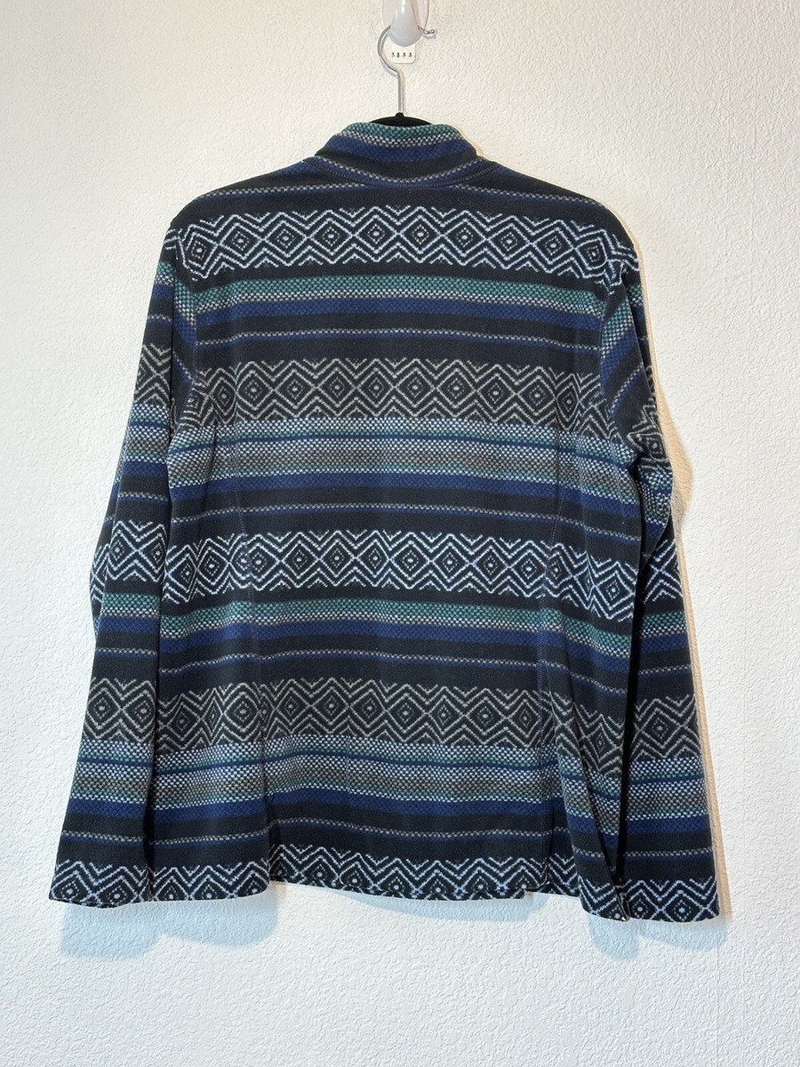 Pull polaire Eddie Bauer 1/4 zippé pour femme taille XL bleu