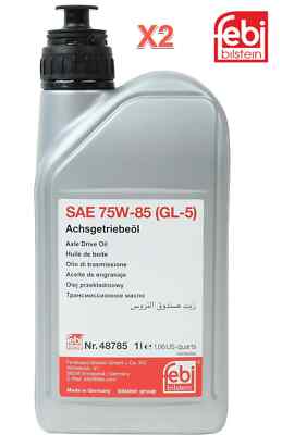 2 Liter Hypoid Differential Oil FEBI SAE 75W85 for MB 235.7 235.74 239.71 239.72