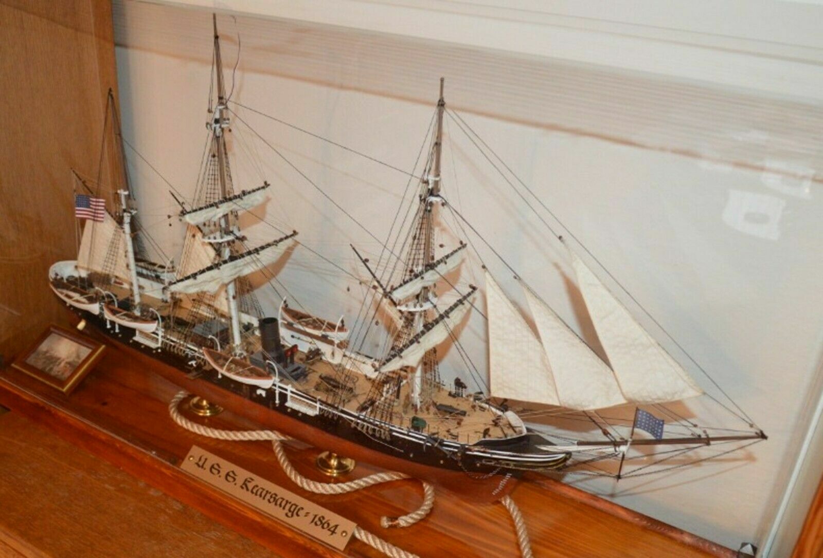 Revell USS Kearsarge 196 set of Standard sails for mode sewed on CNC