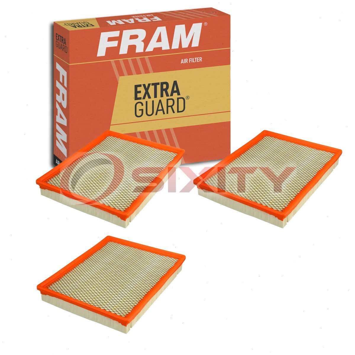 3 pc FRAM Extra Guard CA5057 Air Filters for TA33593 PA3593 AF2263 A1472C aj