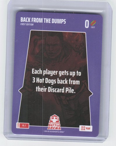 2024 Bo Jackson Battle Arena Back From The Dumps PL-7 Play Card First Edition