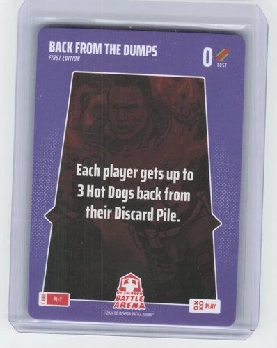 2024 Bo Jackson Battle Arena Back From The Dumps PL-7 Play Card First Edition