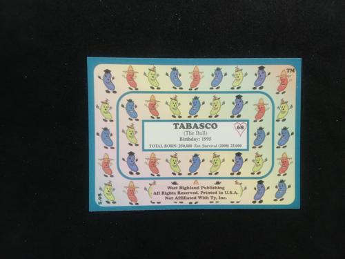 1998 Beanie Baby Trading Cards Inaugural Edition (Pick Your Card) - 第 137/205 張圖片