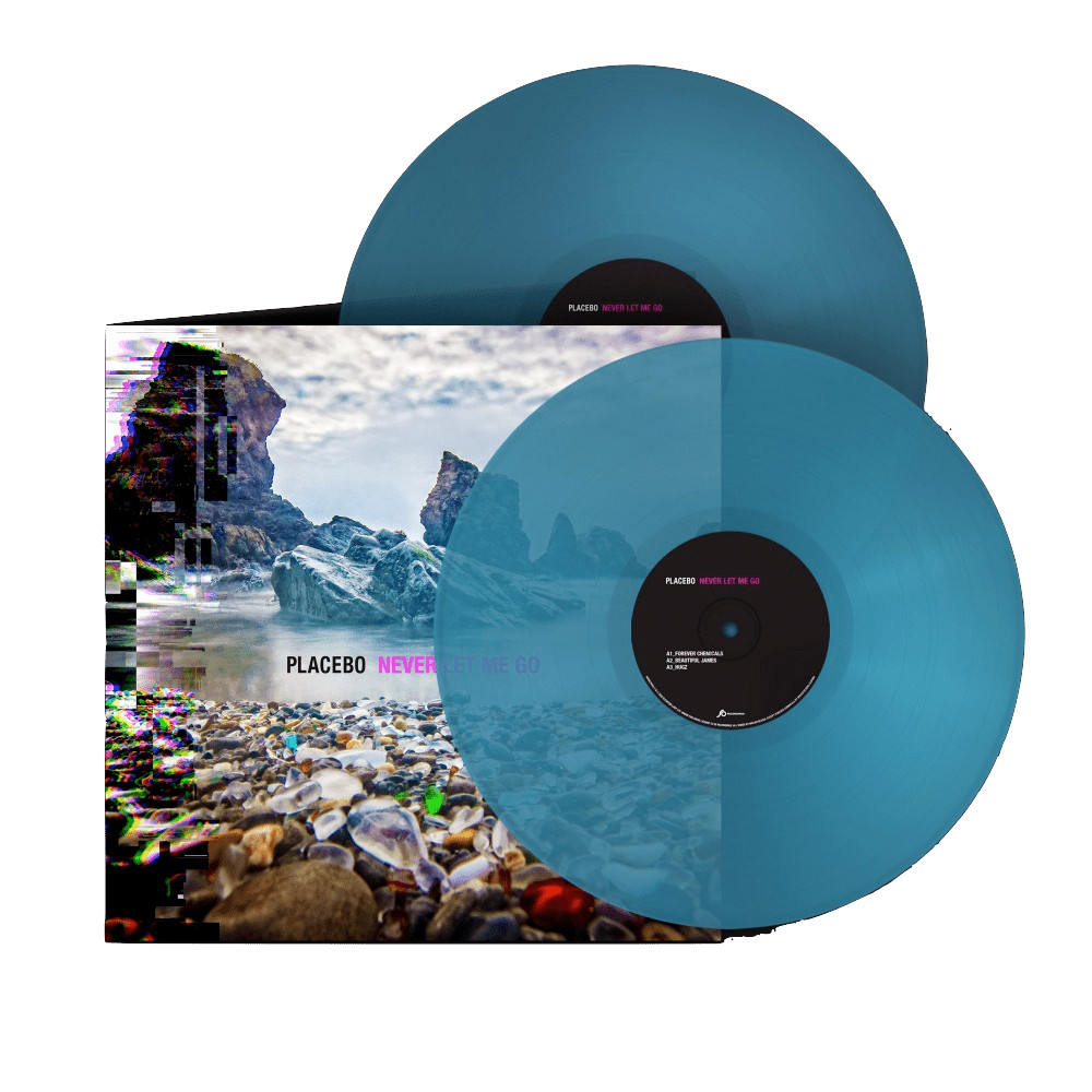 Placebo - Never Let Me Go - Turquoise vinyl WITH SIGNED PRINT - DLP