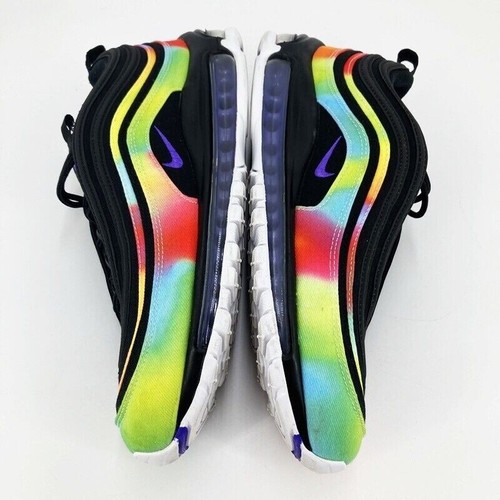 US 11 Nike Ck0841-001 Airmax97 Airmax 97 Black/Rainbow Size F126 - Picture 11 of 12