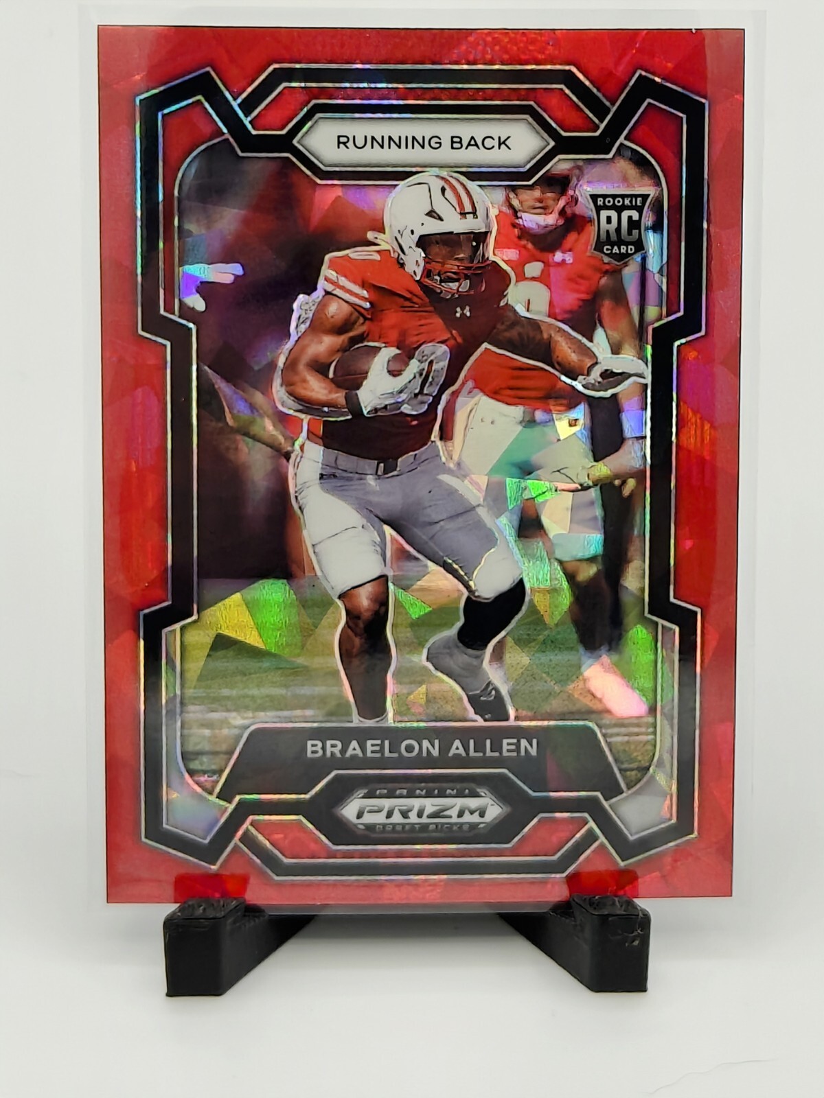2024 Panini Prizm Draft Picks Braelon Allen #129 Red Ice Prizm RC