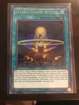 Yugioh! Litmus Doom Ritual - BLRR-EN014 - Ultra Rare - 1st Ed Ships Same  Day | eBay