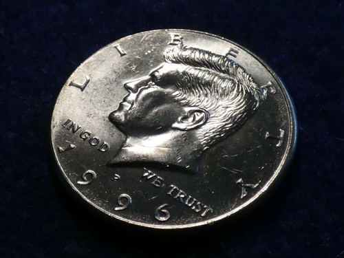 Mint Error 1996-P Kennedy Half Dollar Obverse & Reverse Die Clash! No-791 - Picture 5 of 12