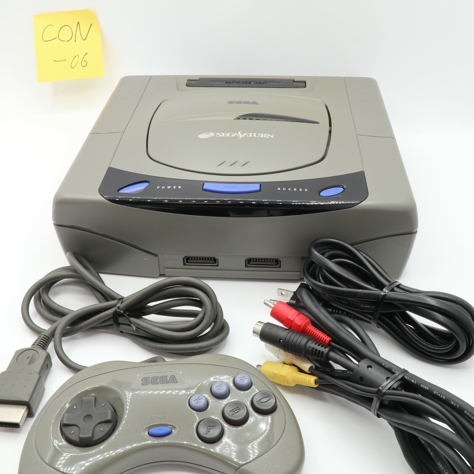 Sega Saturn Console Gray Tested Controller Charger Cable De laatste baan is goedkoop