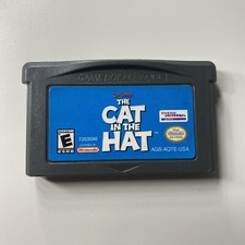 Dr. Seuss' The Cat in the Hat (Nintendo Game Boy Advance, 2003) Authentic, Saves