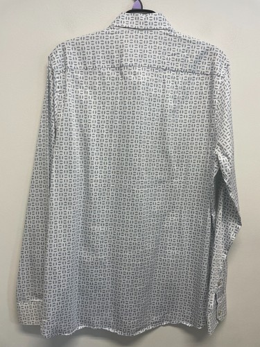 TED BAKER MENS FORMAL SHIRT PURE COTTON IN WHITE SIZE M BNWOT (S395) - Picture 3 of 4