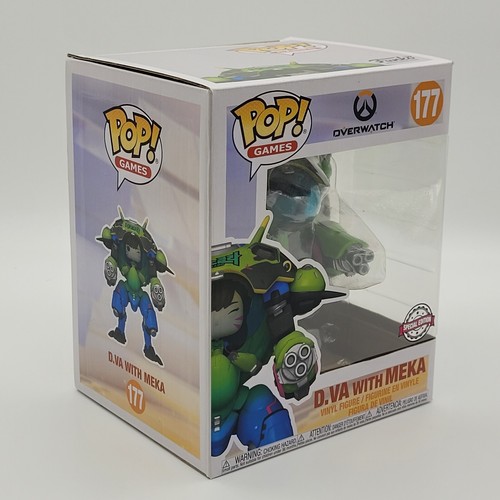 Funko POP! Vinyl: Games Overwatch - 6" D.VA with MEKA #177 Dva 30 Anniversary - Picture 11 of 14