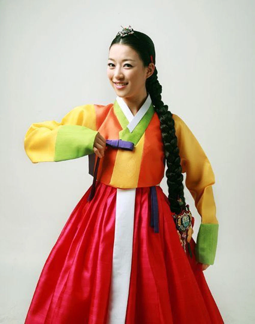 Robe Hanbok faite sur mesure femme traditionnelle cor enne Hanbok taille haute m