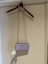 Lavender Crossbody Quilted, Purse , Wristlet