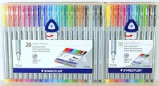 Staedtler Triplus Fineliner 0.3 mm Porous Point Pens 10 Colors or 20 Colors 