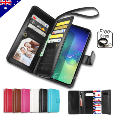 Flip Magnet Leather WALLET Case for Samsung S21 S20 Ultra S10