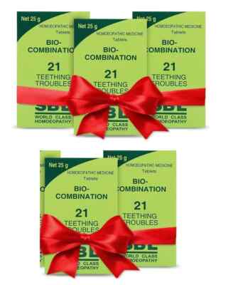   SBL Bio-Combination No. 21 (BC21) Teething & Dentition Relief | Pack of 5  